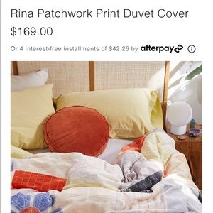 Urban Outfitters Rina Patchwork Print Duvet Cover *Boho* Full/Queen NWT